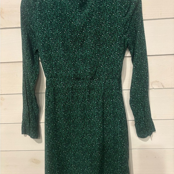 Sanctuary Emerald Green Sheath Dress V-Neck Long Sleeve - Picture 9 of 12